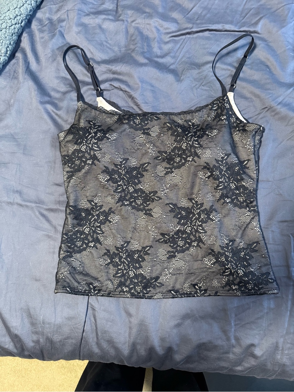 Abercrombie & Fitch Bra-Free Black Lace 90’sCami